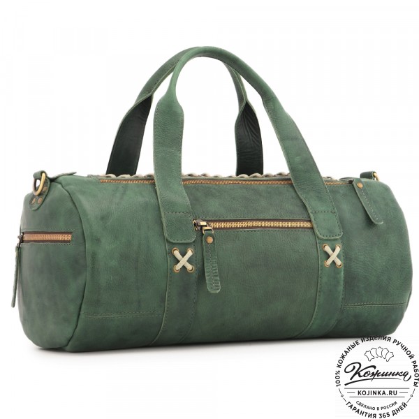  Кожаная сумка "Тайлер" (изумруд) . фото 1